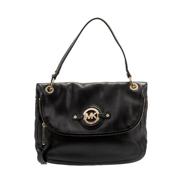 Michael Kors Handbags - Michael Kors Black Textured Leather Stockard Bag